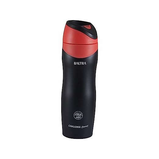 BALTRA Bang Thermosteel Hot and Cold Water Bottle Stainless Steel Sports Vacuum Flask 500ml, Red BALTRA Bang Thermosteel Hot and Cold Water Bottle Stainless Steel Sports Vacuum Flask 500ml, Red